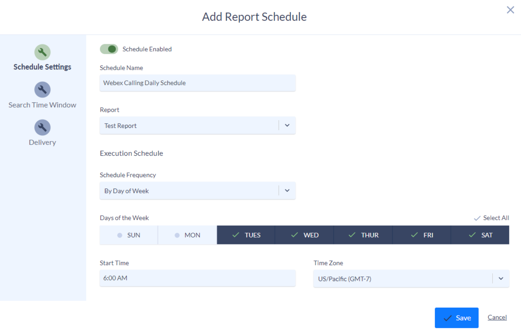 Get regular insights with scheduled reports.